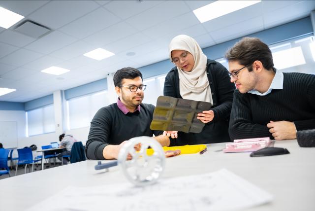 Students in group work
