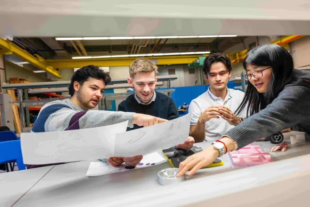 Students working in group