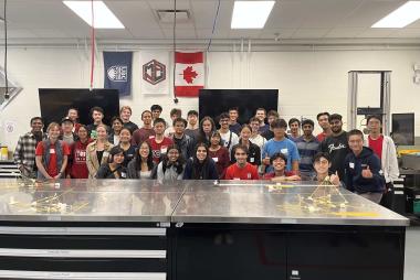 Group photo in a lab