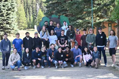 Manufacturing Engineering students during the annual retreat at Manning Park