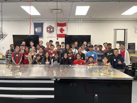 Group photo in a lab