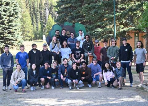 Manufacturing Engineering students during the annual retreat at Manning Park
